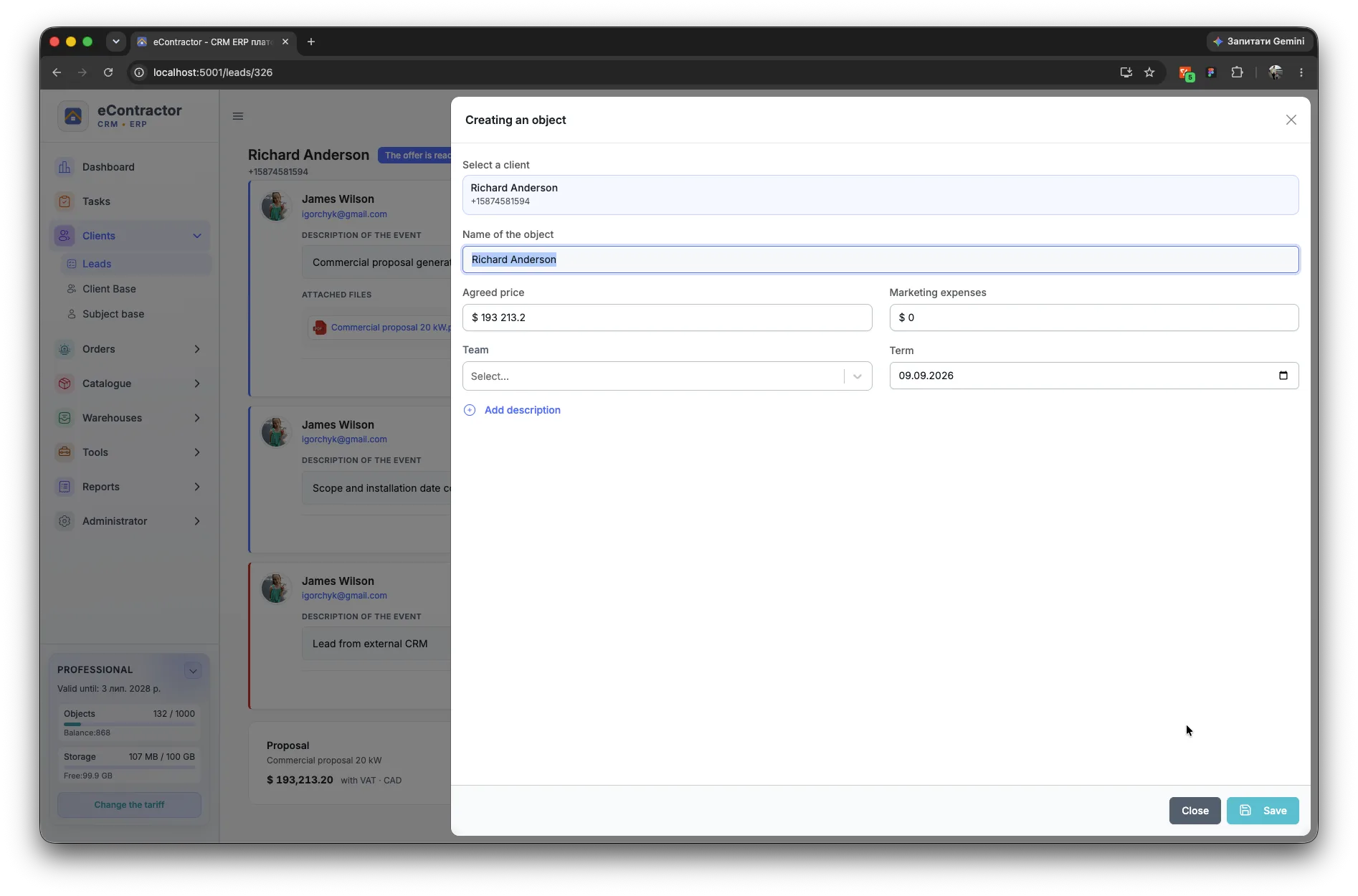 AI automation in eContractor